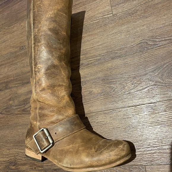 Fluevog Radio brown leather knee boots women size 9 - Picture 12 of 16